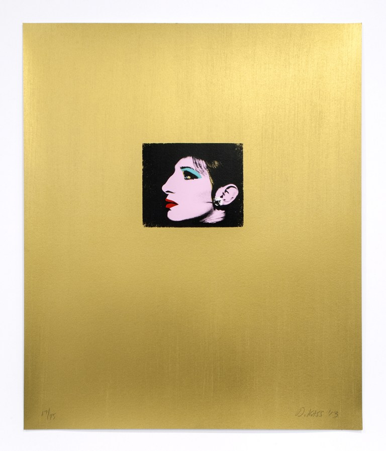 Deborah Kass Gold Barbra, 2013 Silkscreen in 9 colors 24 x 20 inches (61 x 50.8 cm) Edition of 75