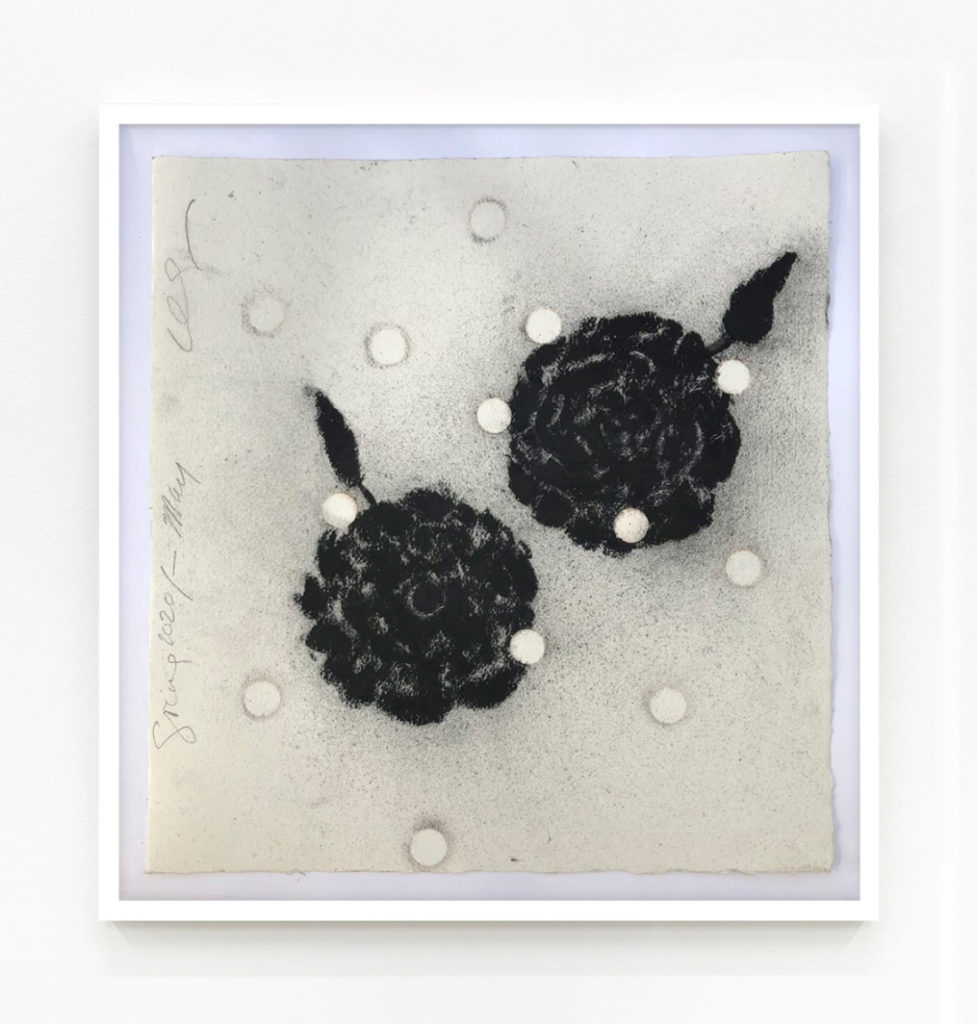 Spring 2020 May, 2020 Conte crayon, charcoal, and graphite on paper 15 1/8 x 14 7/8 in (38.4 x 37.8 cm)
