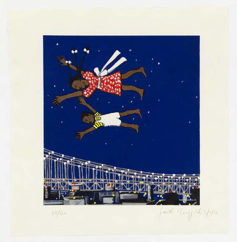 Faith Ringgold Tar Beach, 1983 Woodcut Image: 12 x 11 inches (30.5 x 27.9 cm) Edition of 60