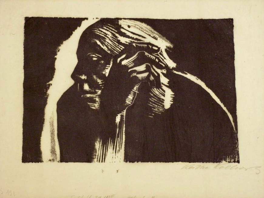 Press Käthe KollwitzSelf-Portrait, 1924. Worthington Gallery