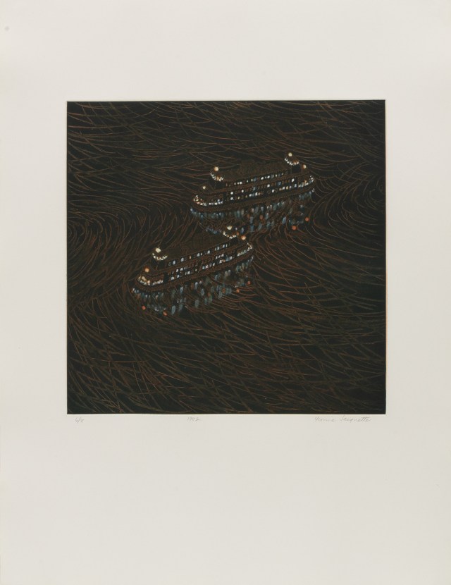 Two Ferries Passing