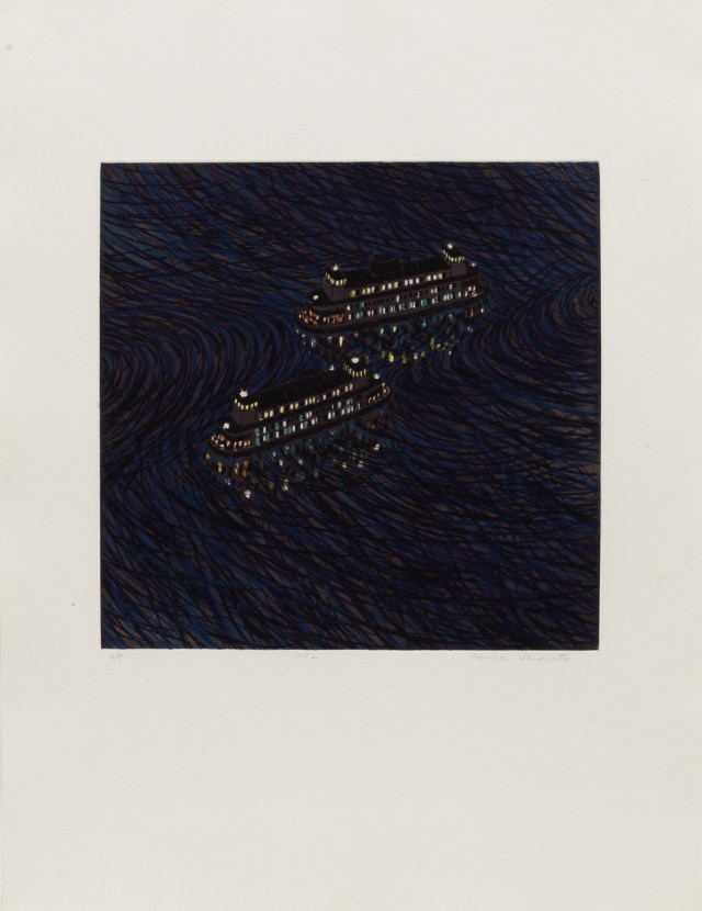 Two Ferries Passing