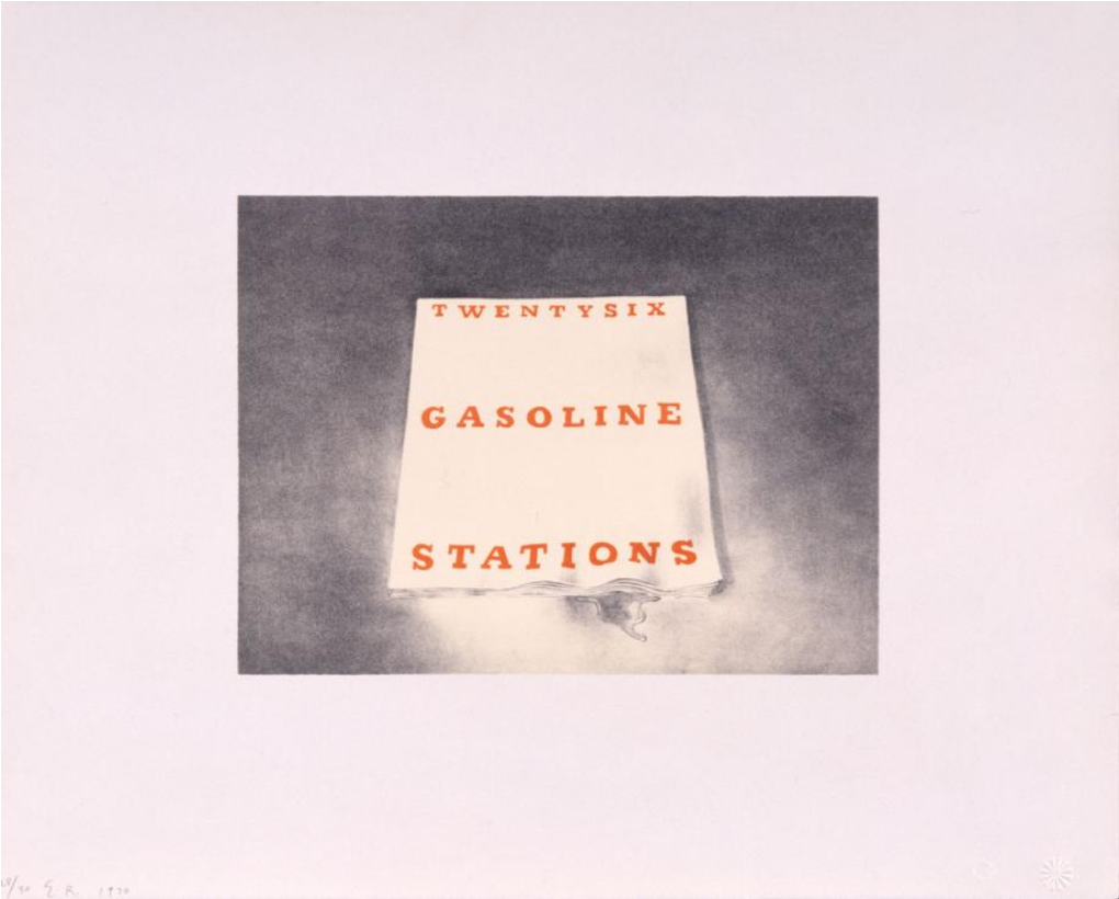 Twentysix Gasoline Stations from Book Covers, 1970. UBS Art Collection © Ed Ruscha. Photography: courtesy the artist and Gagosian
