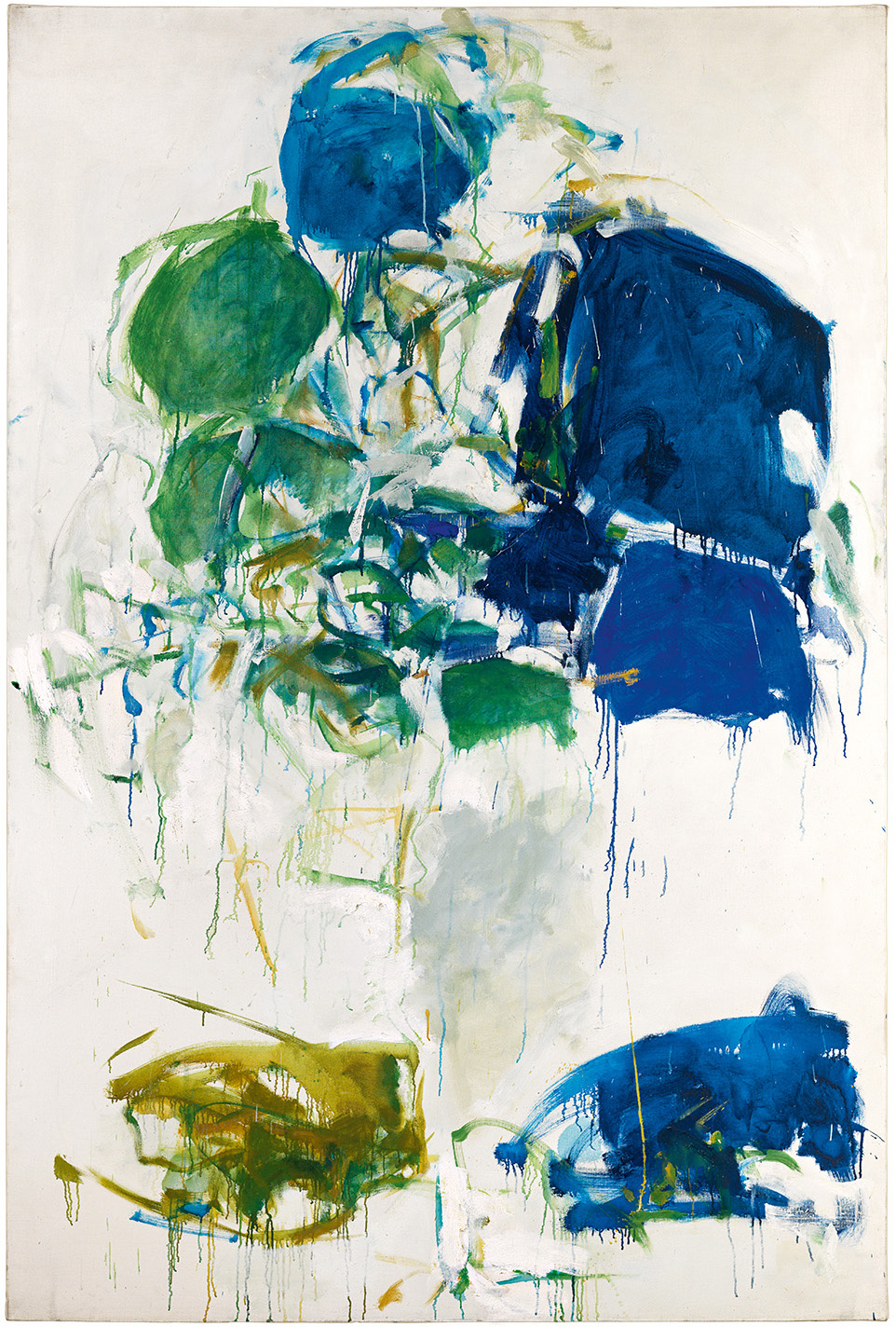 Joan Mitchell, Vétheuil (1967–68). Photo by Brian Buckley; private collection; ©estate of Joan Mitchell.