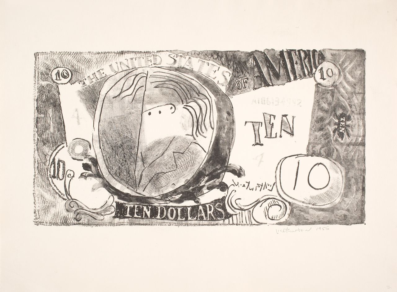 Roy Lichtenstein, 'Ten Dollar Bill (Ten Dollars)' (1956)