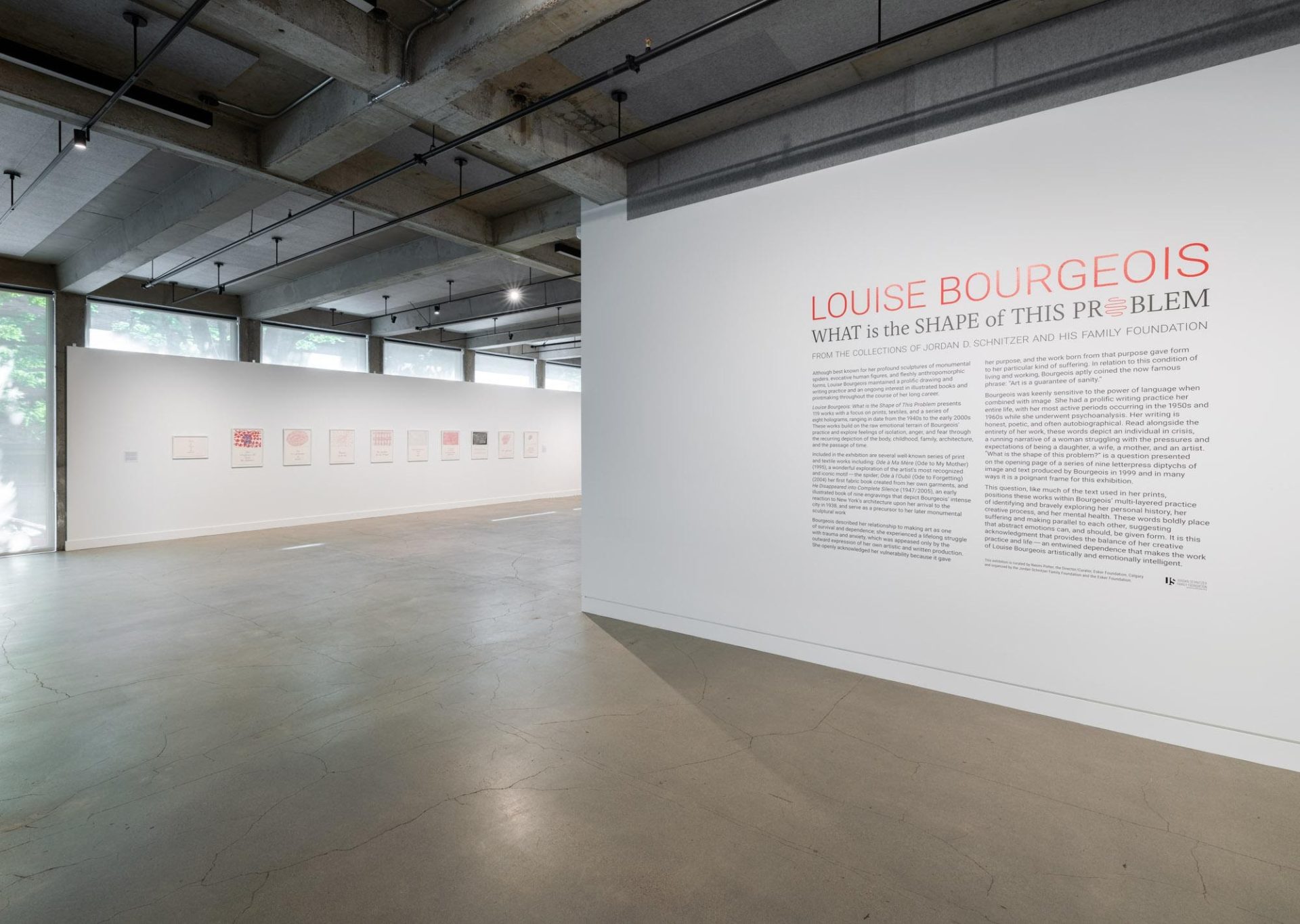 Installation View Louise Bourgeois: What is the Shape of This Problem, From the Collections of Jordan D. Schnitzer and His Family Foundation