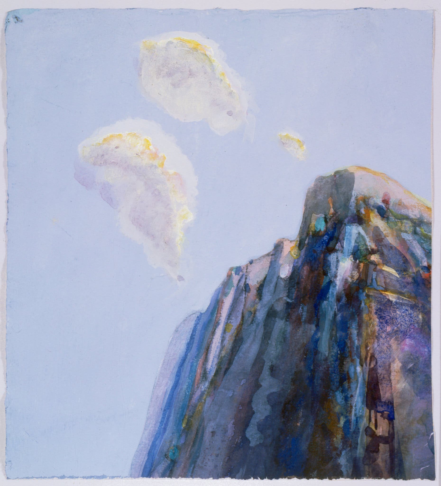 Wayne Thiebaud “Untitled (Mountain and Clouds),” circa 1965.