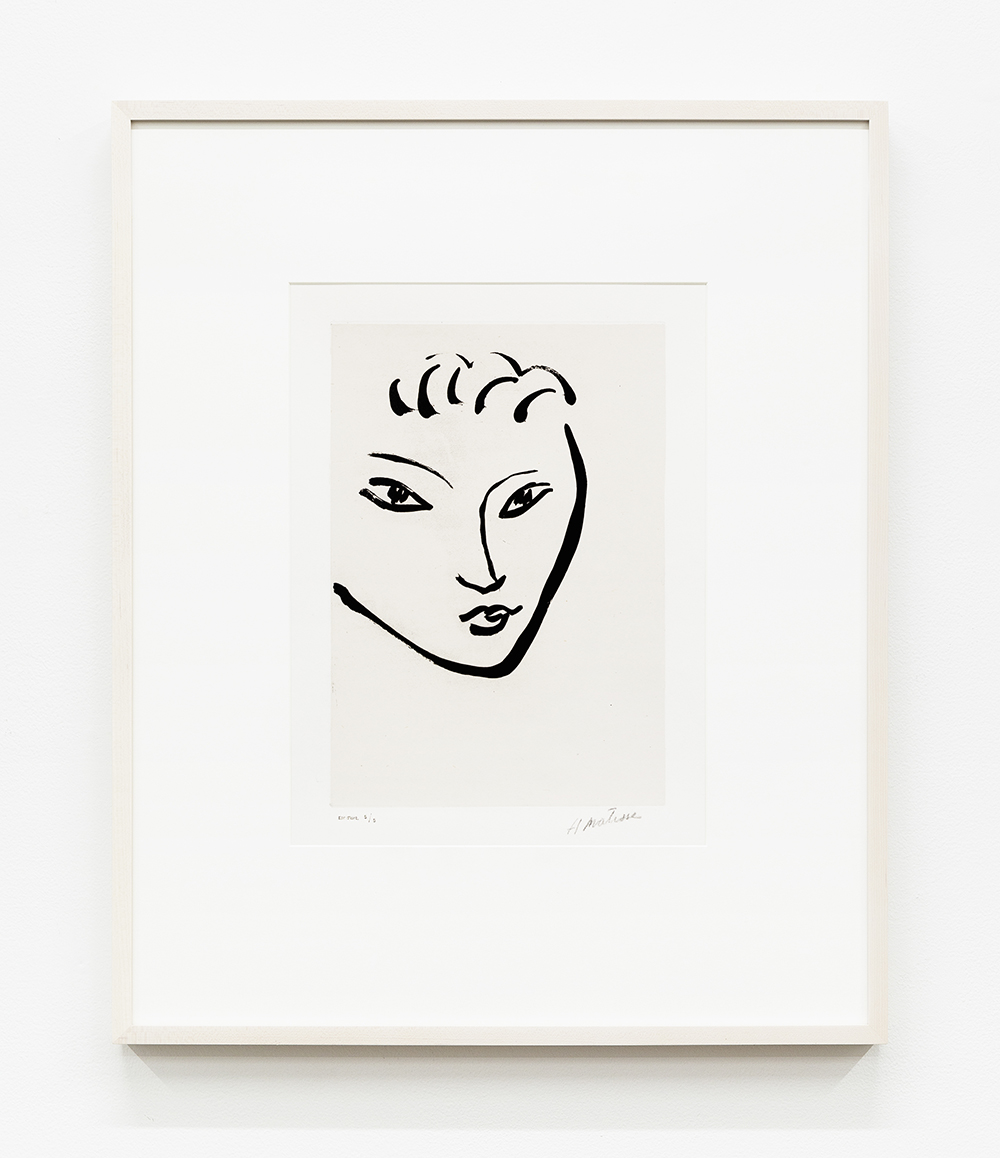 Henri Matisse Tête de Jeune Garçon. Masque, 1946 Aquatint on chine collé Image Dimensions: 12 3/8 x 8 1/2 inches (31.4 x 21.6 cm), Edition of 25