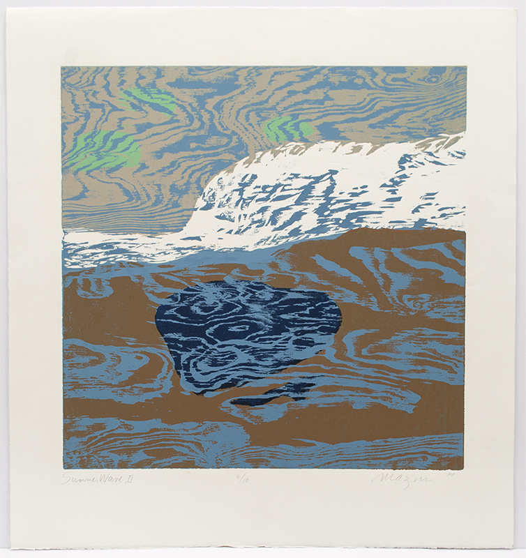 Michael Mazur Summer Wave II, 2007 Woodblock 30 x 23 3/4 inches (76.2 x 60.3 cm) Edition of 10
