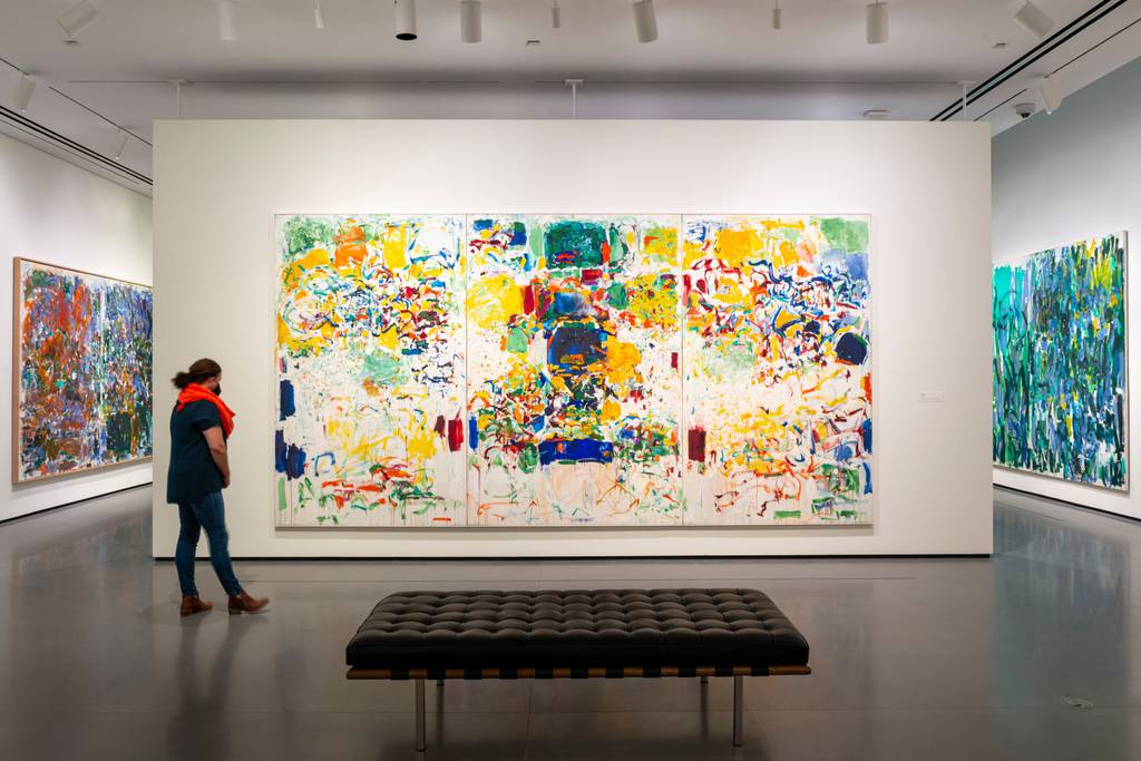 Joan Mitchell exhibit at the BMA. Credit: Mitro Hood (Photography BMA/The Baltimore Museum of Art/Mitro Hood)