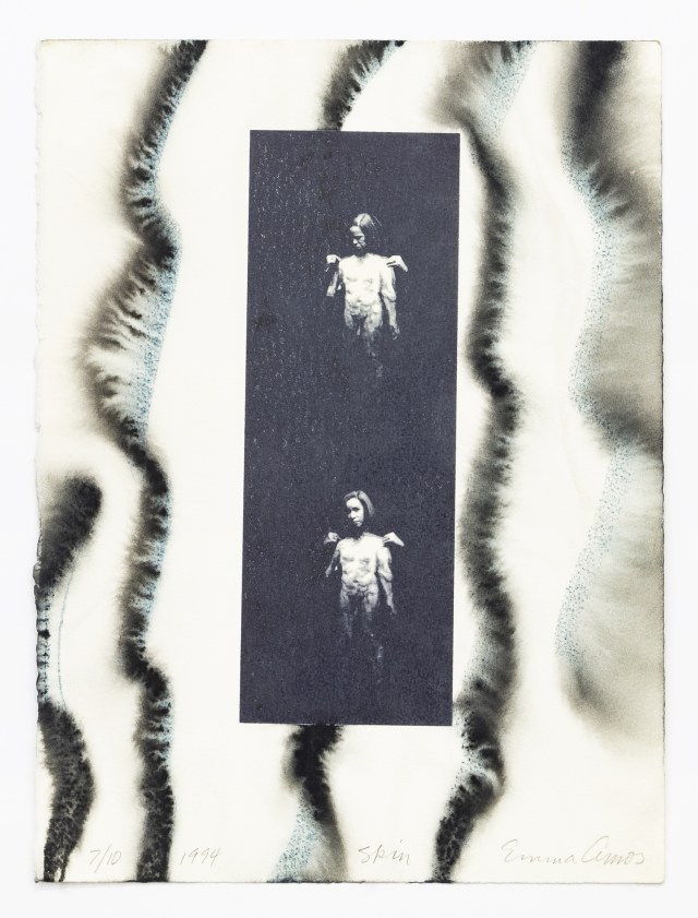 EMMA AMOS (b. 1937, Atlanta, GA – d. 2020, Bedford, NH) Skin, 1994 Monotype with photo transfer 15 x 11 inches (38.1 x 27.9 cm) Edition of 10, all are unique variants
