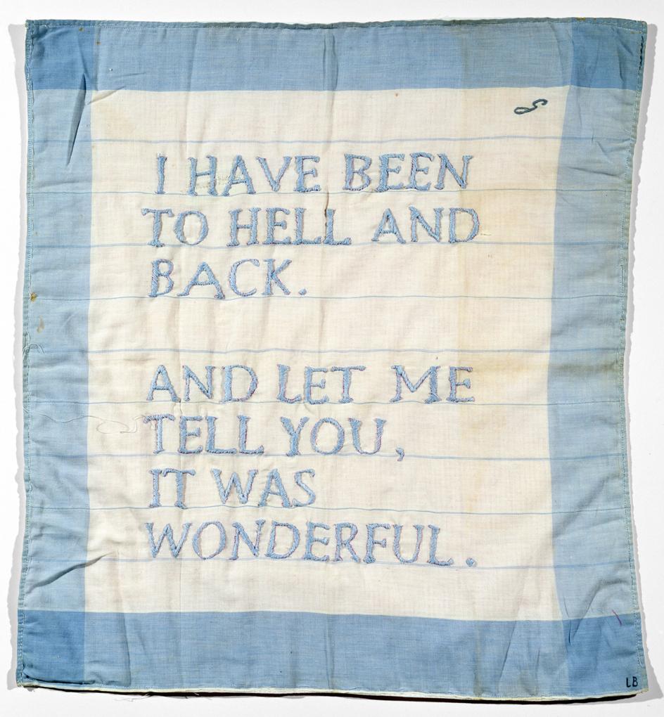Louise Bourgeois, UNTITLED (I HAVE BEEN TO HELL AND BACK), 1996. Photography: Christopher Burke