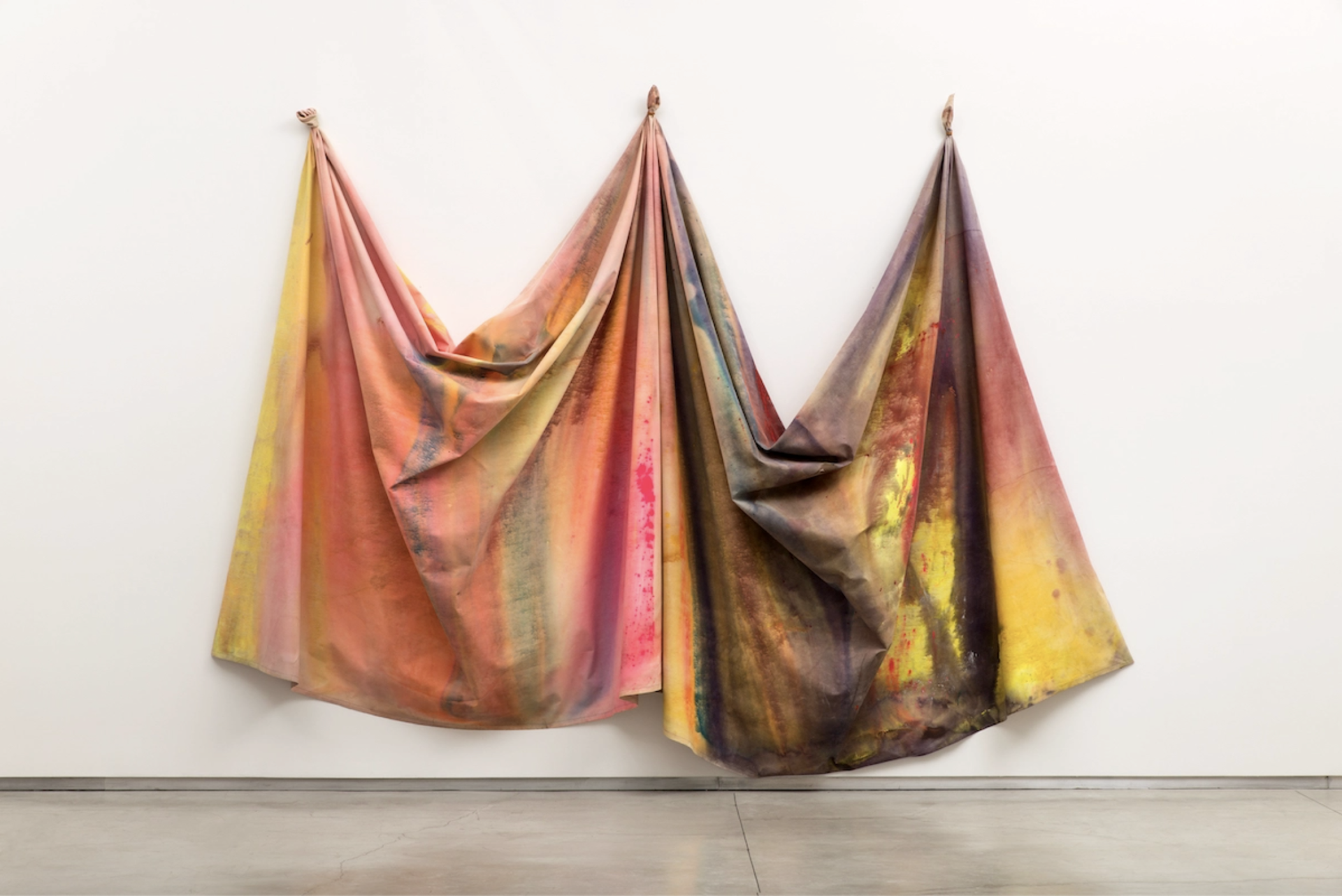 Mr. Gilliam’s “10/27/69,” at the Museum of Modern Art. Credit: Sam Gilliam/Artists Rights Society (ARS), New York; Collection of The Museum of Modern Art, New York, NY. Photograph by Fredrik Nilsen Studio