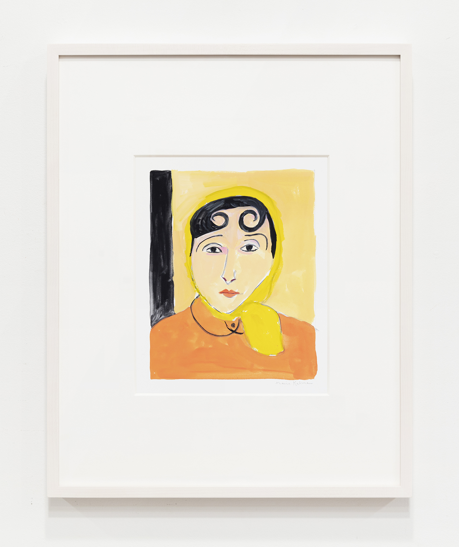 Maira Kalman, Woman in Yellow Scarf, 2021