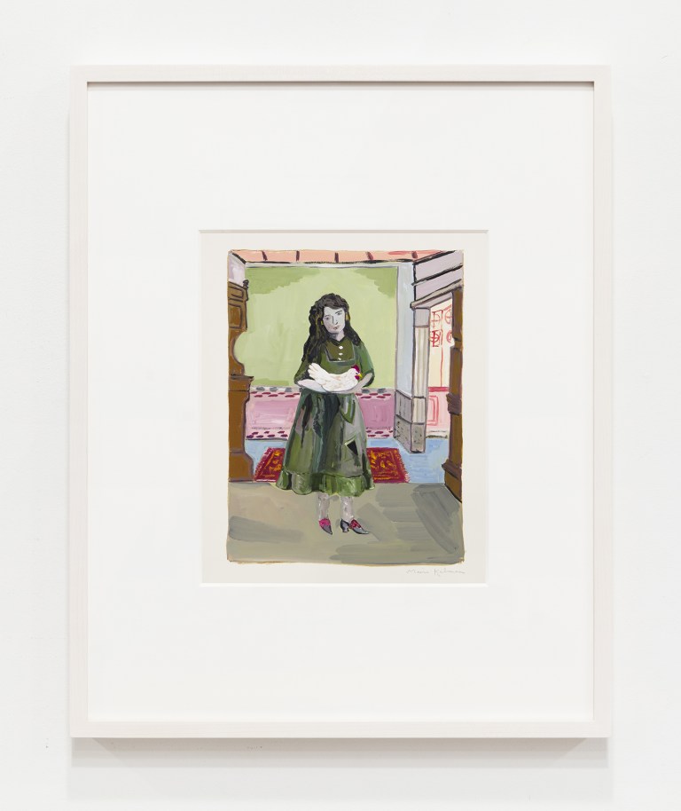 Woman Holding Chicken