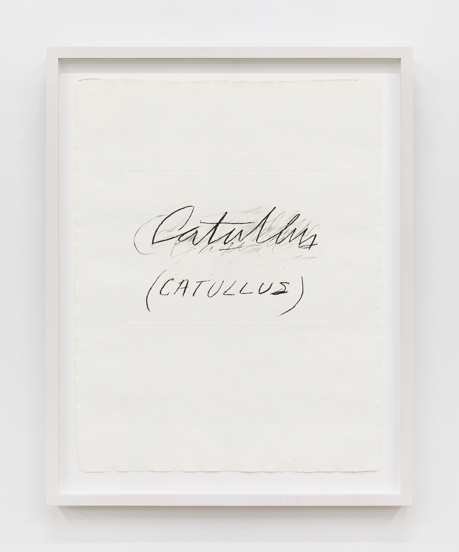 Cy Twombly Six Latin Writers and Poets, 1976 Seven lithographs printed in color with embossing Image Dimensions: 25 3/8 x 19 3/4 inches (64.5 x 50.2 cm) each Framed Dimensions: 29 1/2 x 23 1/2 inches (74.9 x 59.7 cm) each Edition of 60