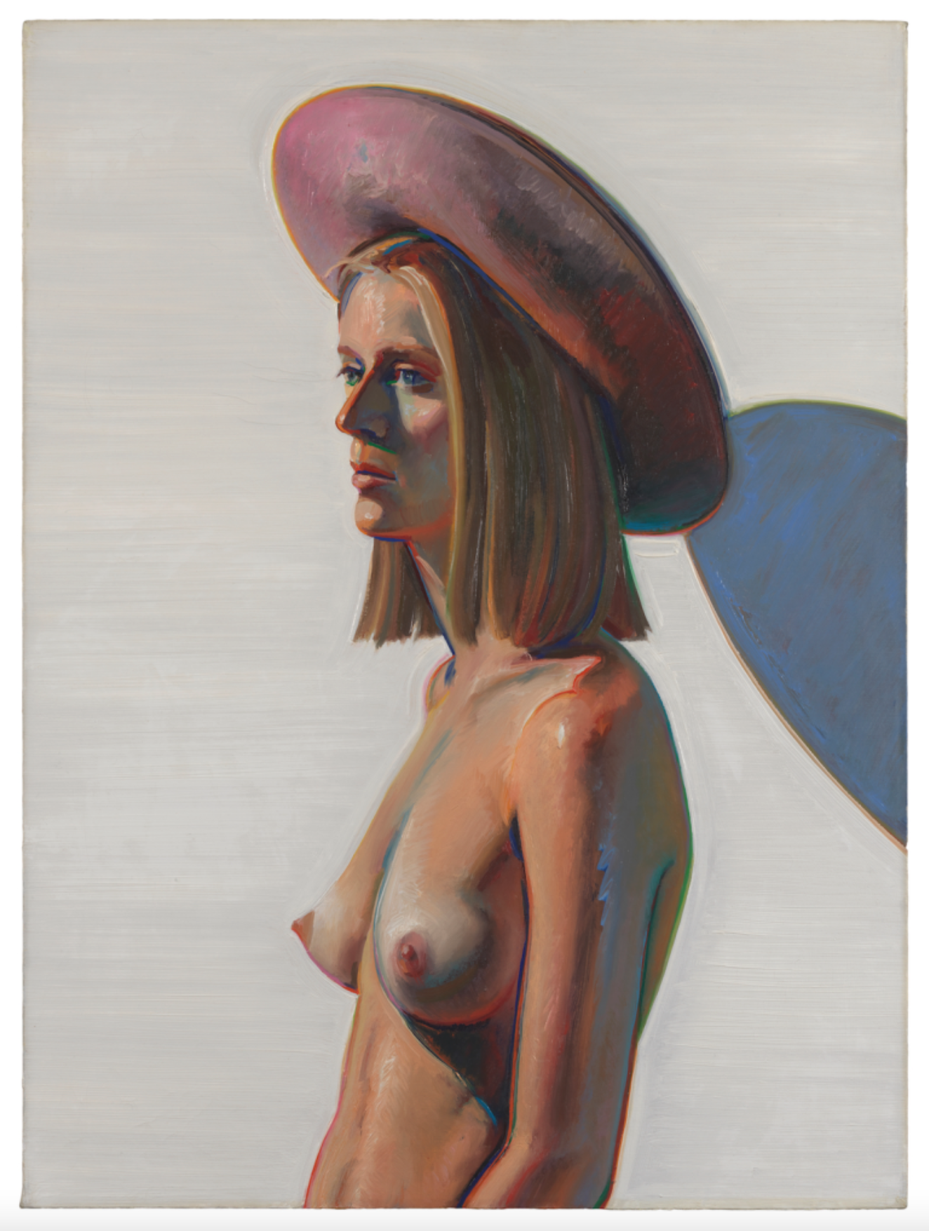 Wayne Thiebaud, Girl with Pink Hat, 1973.