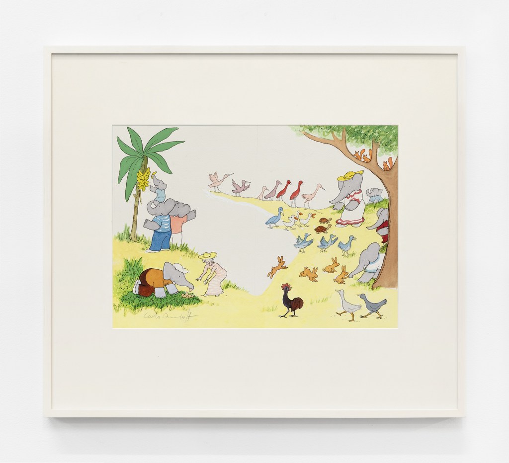 Days went by, and more creatures who lived on the island introduced themselves LDB-BPI-14-16 framed
