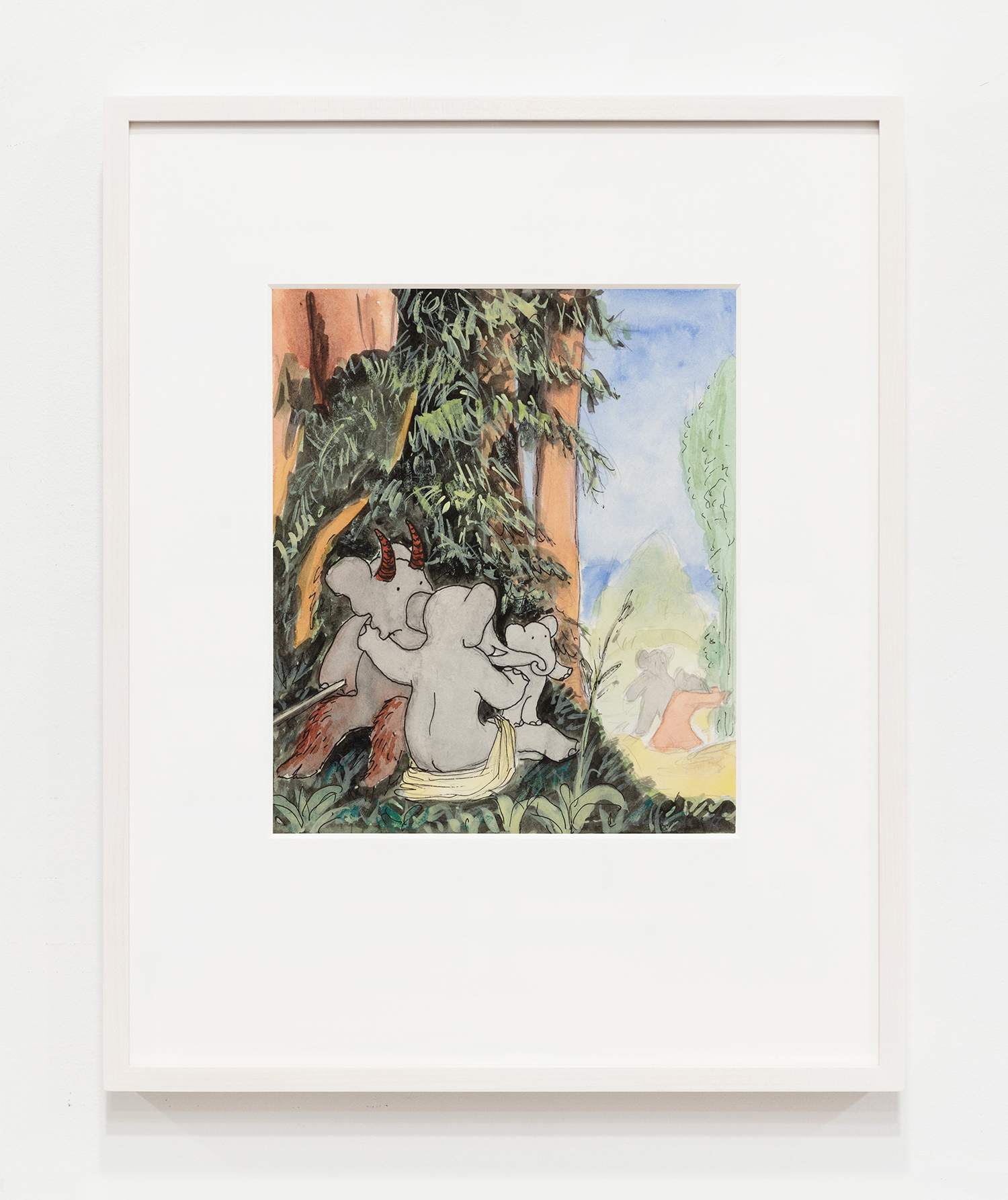 Unpublished study for Babar’s Museum of Art LDB-BMA-U2 framed