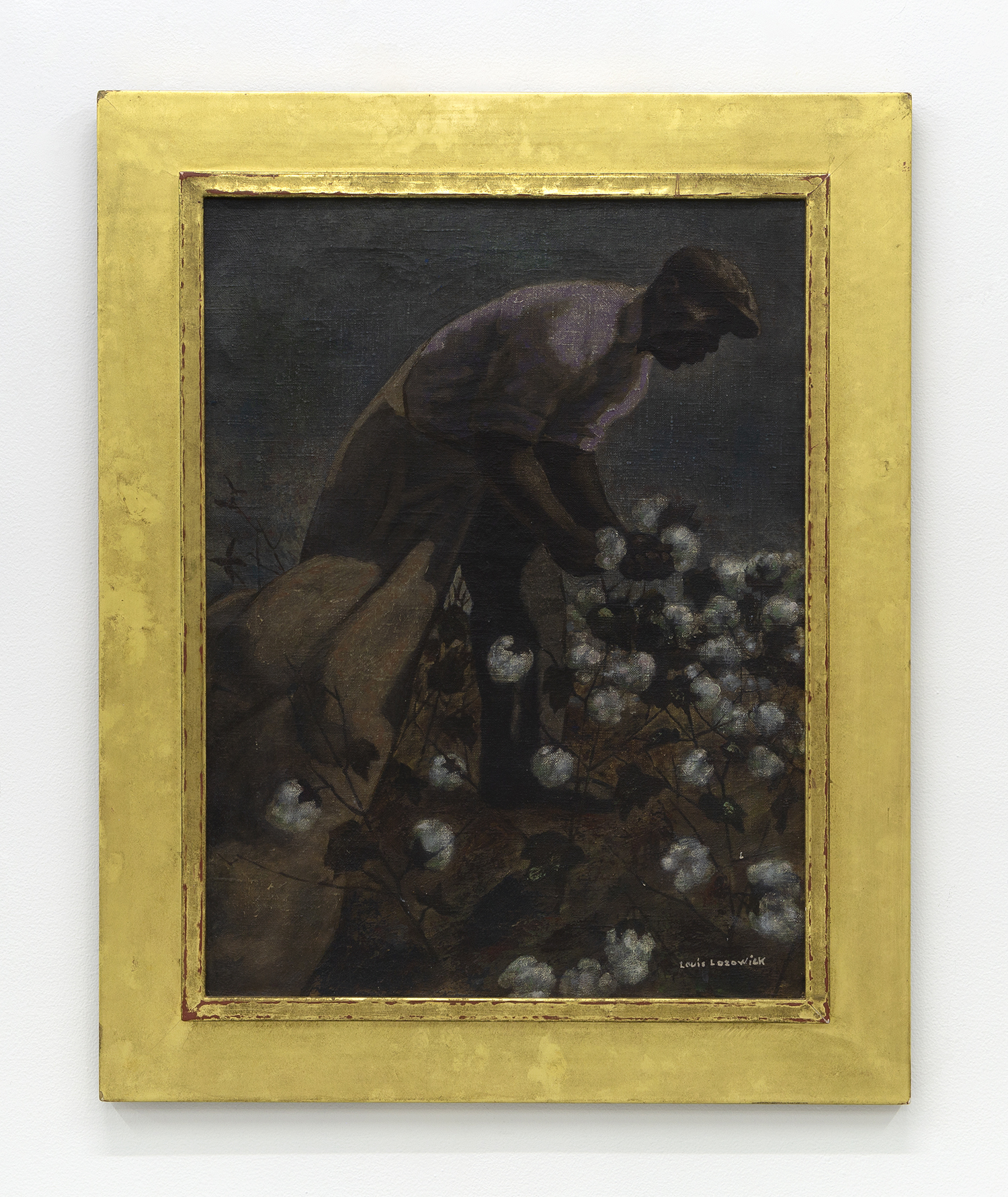 Louis Lozowick Cotton Picker, c. 1940 Oil on canvas 24 x 18 inches (61 x 45.7 cm)