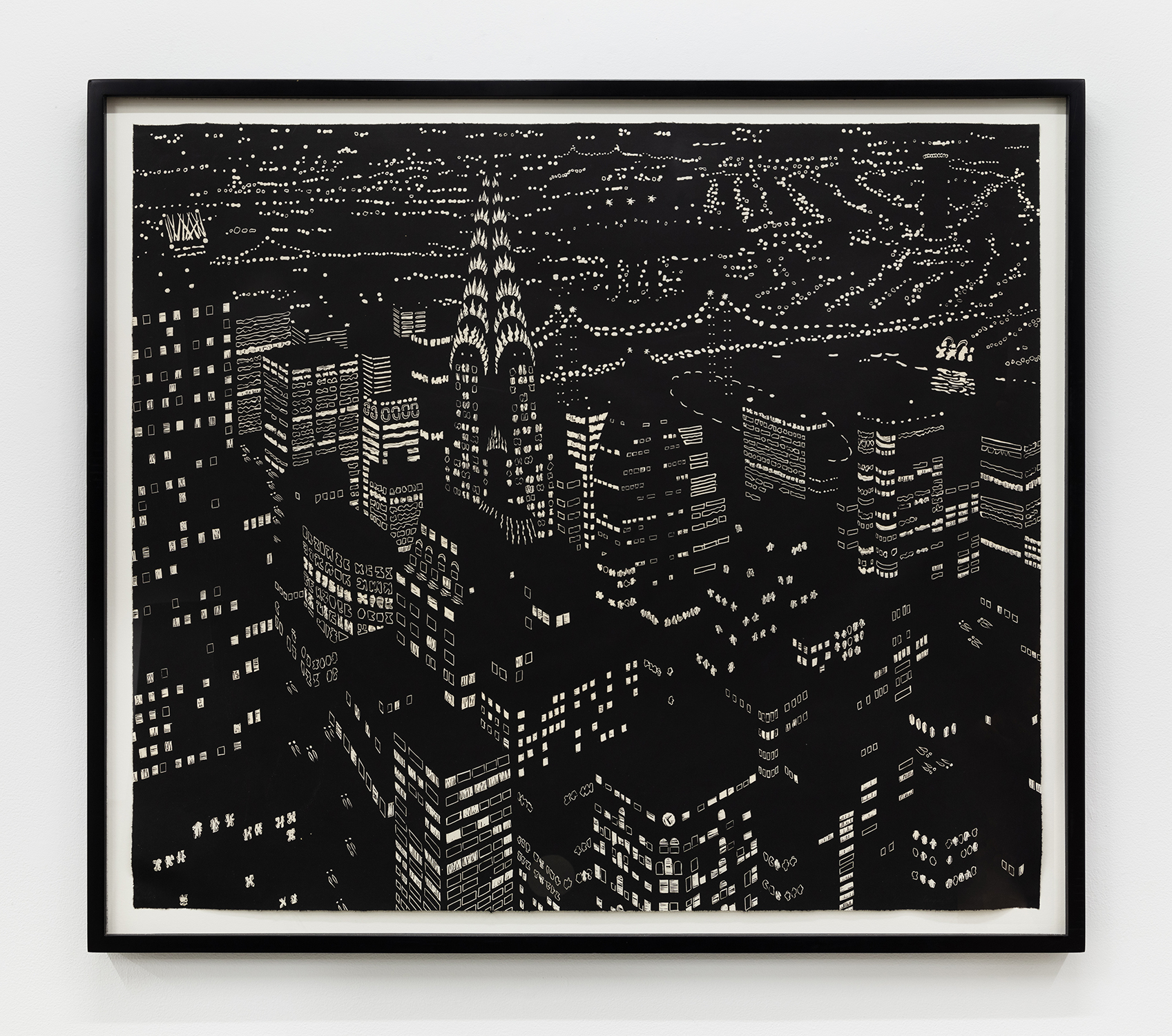 Yvonne Jacquette Midtown Composite, 1997 Woodcut Image Dimensions: 32 1/2 x 38 inches (82.6 x 96.5 cm) Framed Dimensions: 36 1/4 x 41 1/2 inches (92.1 x 105.4 cm) Edition of 50