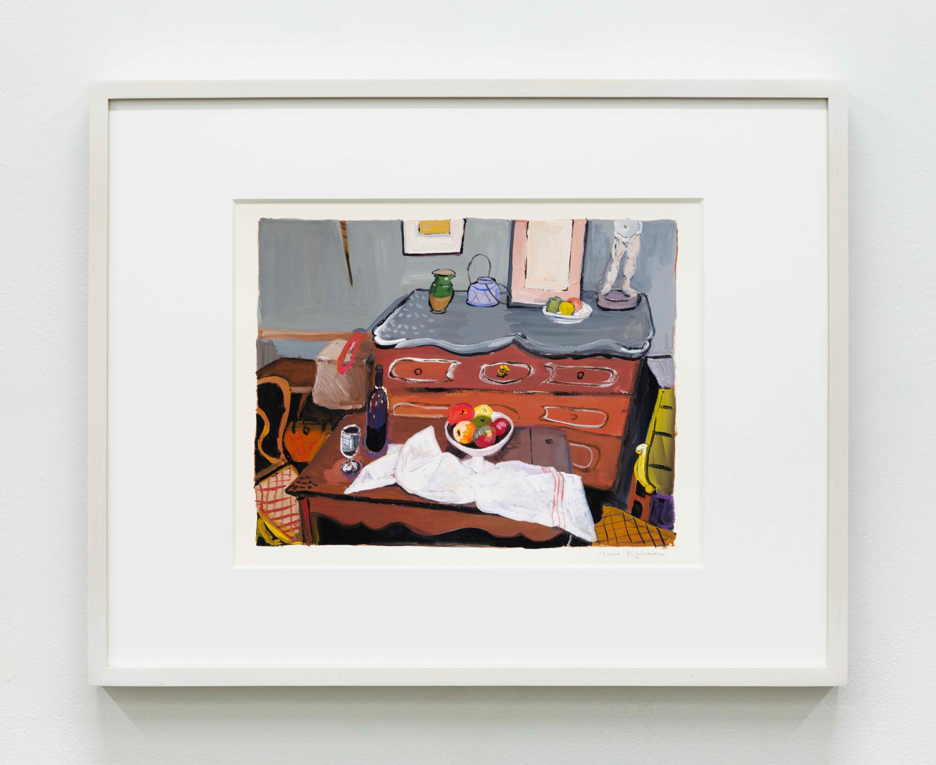 Maira Kalman Cézanne's Studio, 2023 Gouache Image Dimensions: 8 3/4 x 11 inches (22.2 x 27.9 cm) Paper Dimensions: 11 x 15 inches (27.9 x 38.1 cm) Framed Dimensions: 16 x 20 inches (40.6 x 50.8 cm) $10,000