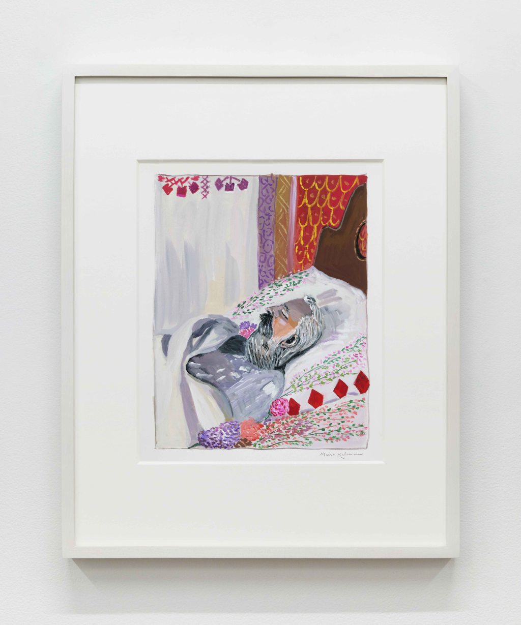Brahms Dead in Bed, 2023 Gouache 20 x 16 inches (50.8 x 40.6 cm) $10,000 Inquire