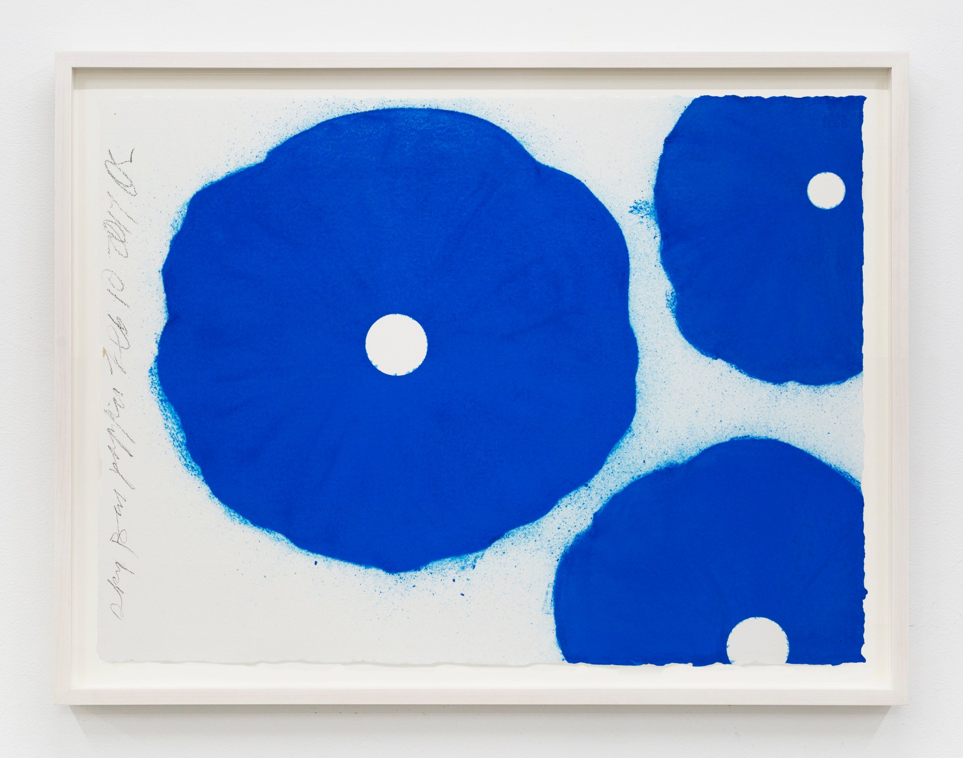 DONALD SULTAN (b. 1951, Asheville, NC) Sky Blue Poppies Feb 10 2017, 2017 Conté Paper Dimensions: 22 1/2 x 30 inches (57.2 x 76.2 cm) Framed Dimensions: 26 3/8 x 33 3/4 inches (67 x 85.7 cm)