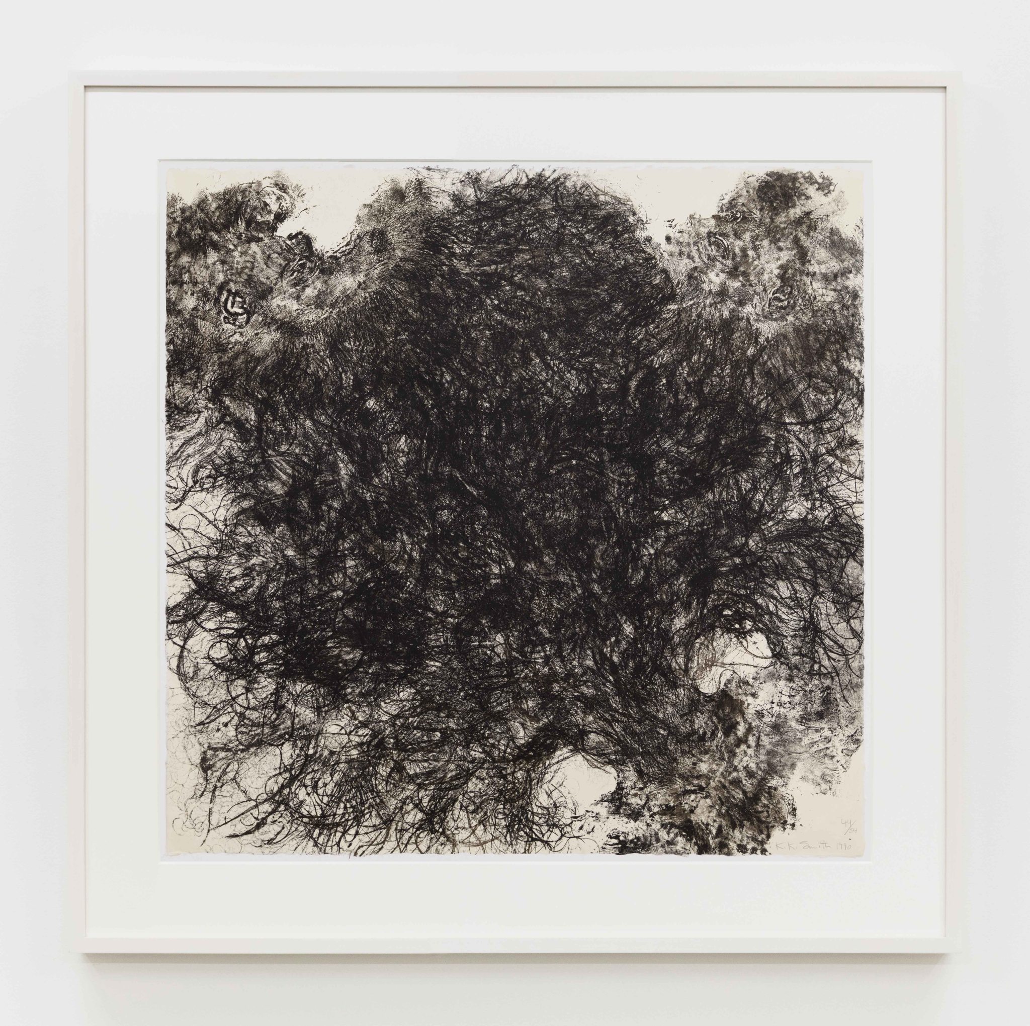 Kiki Smith Untitled (Hair), 1990 Lithograph on handmade paper Paper Dimensions: 35 3/4 x 36 inches (90.8 x 91.4 cm) Edition of 54