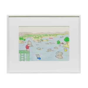 “How beautiful the lake is now! It seems even more beautiful than before…”  published in Babar’s Battle
