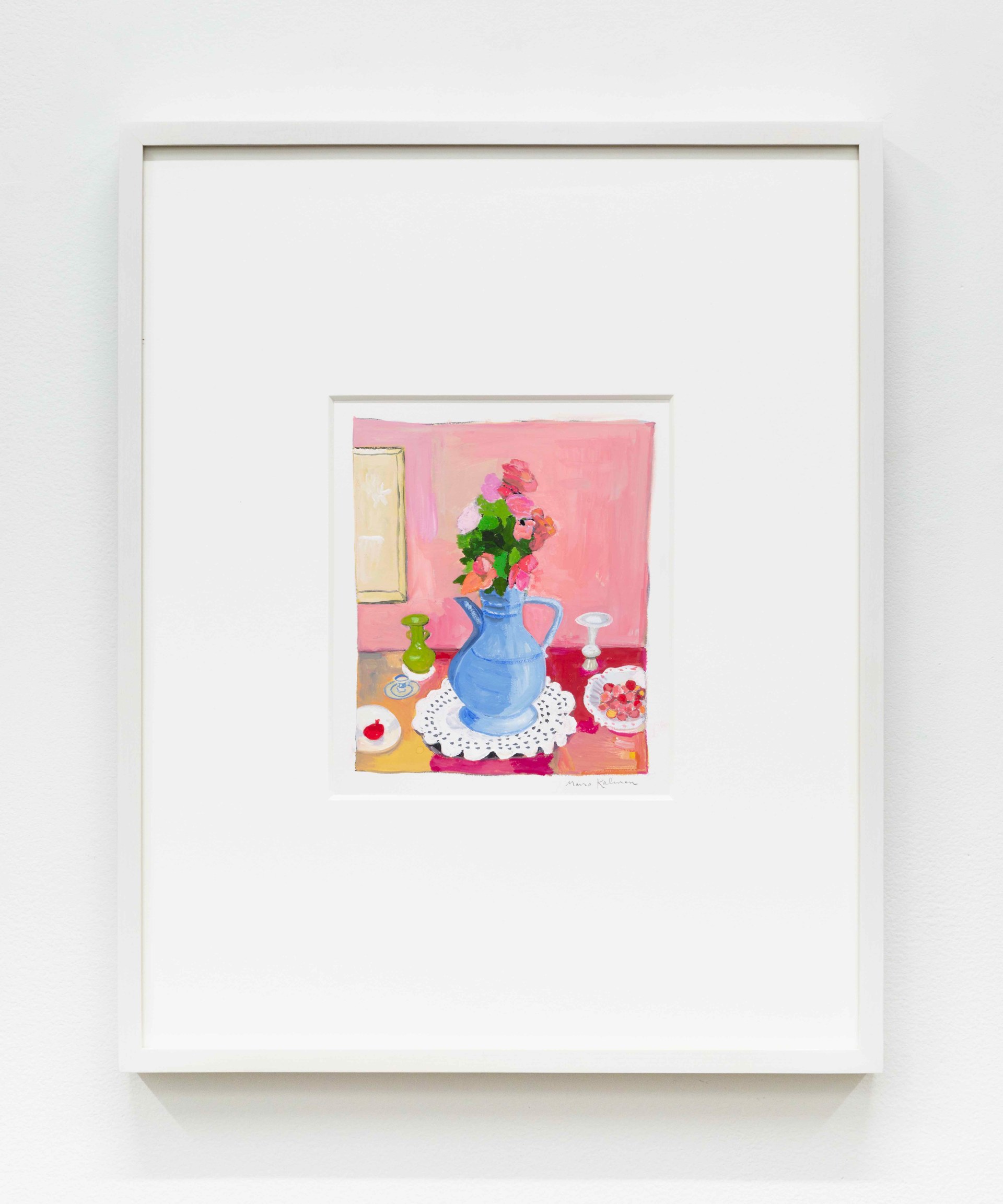 Blue Vase with Pink Flowers, 2023 Gouache 20 x 16 inches (50.8 x 40.6 cm) $8,000 Inquire