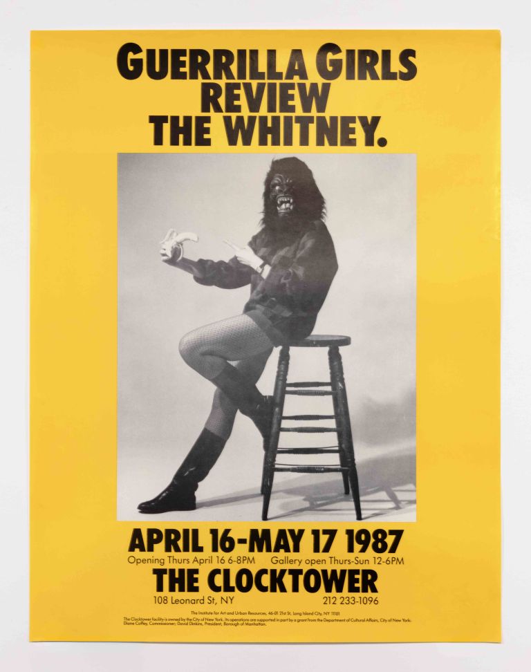 “Guerrilla Girls Review the Whitney” from the Guerrilla Girls Talk Back portfolio