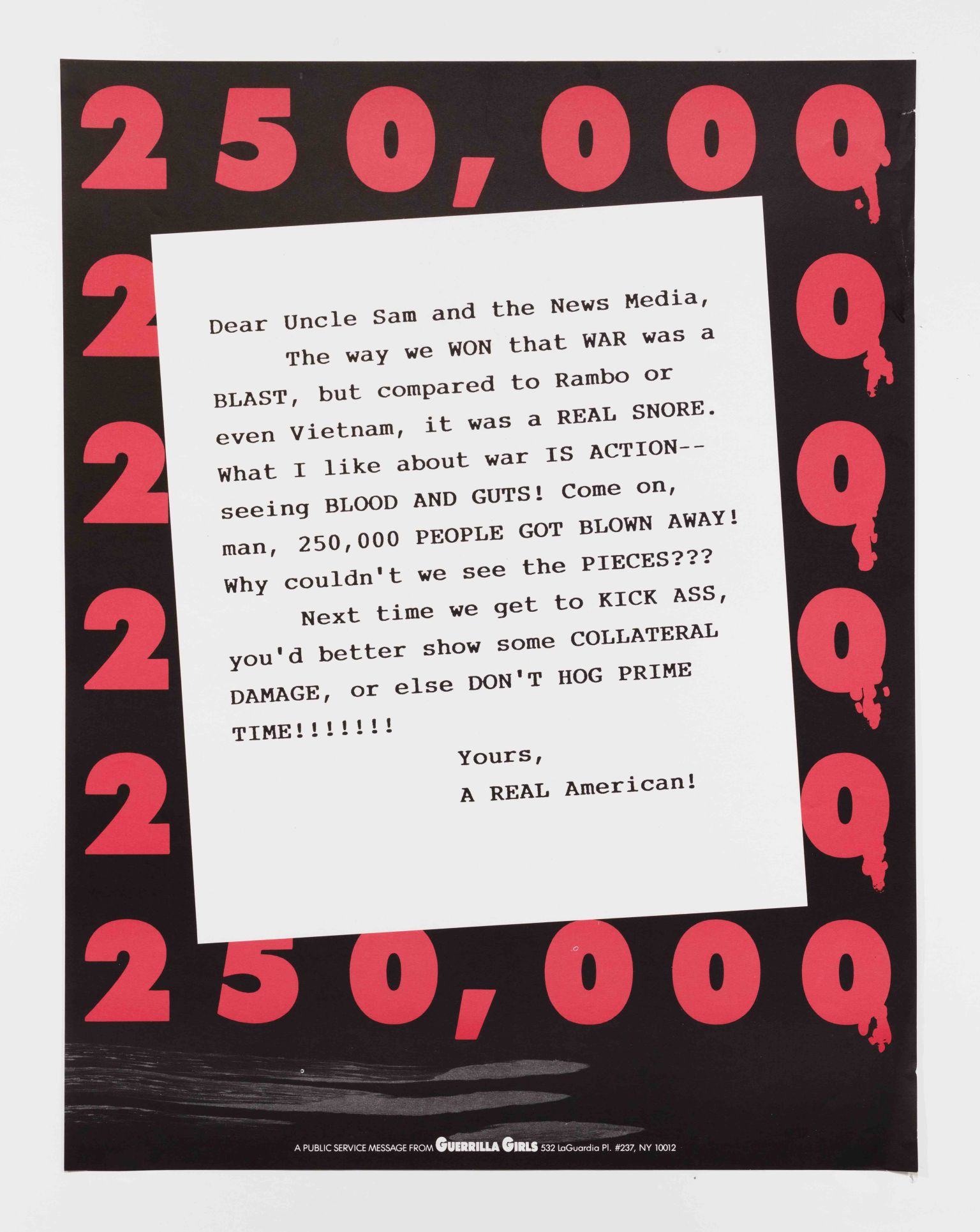 Dear Uncle Sam and the News Media…