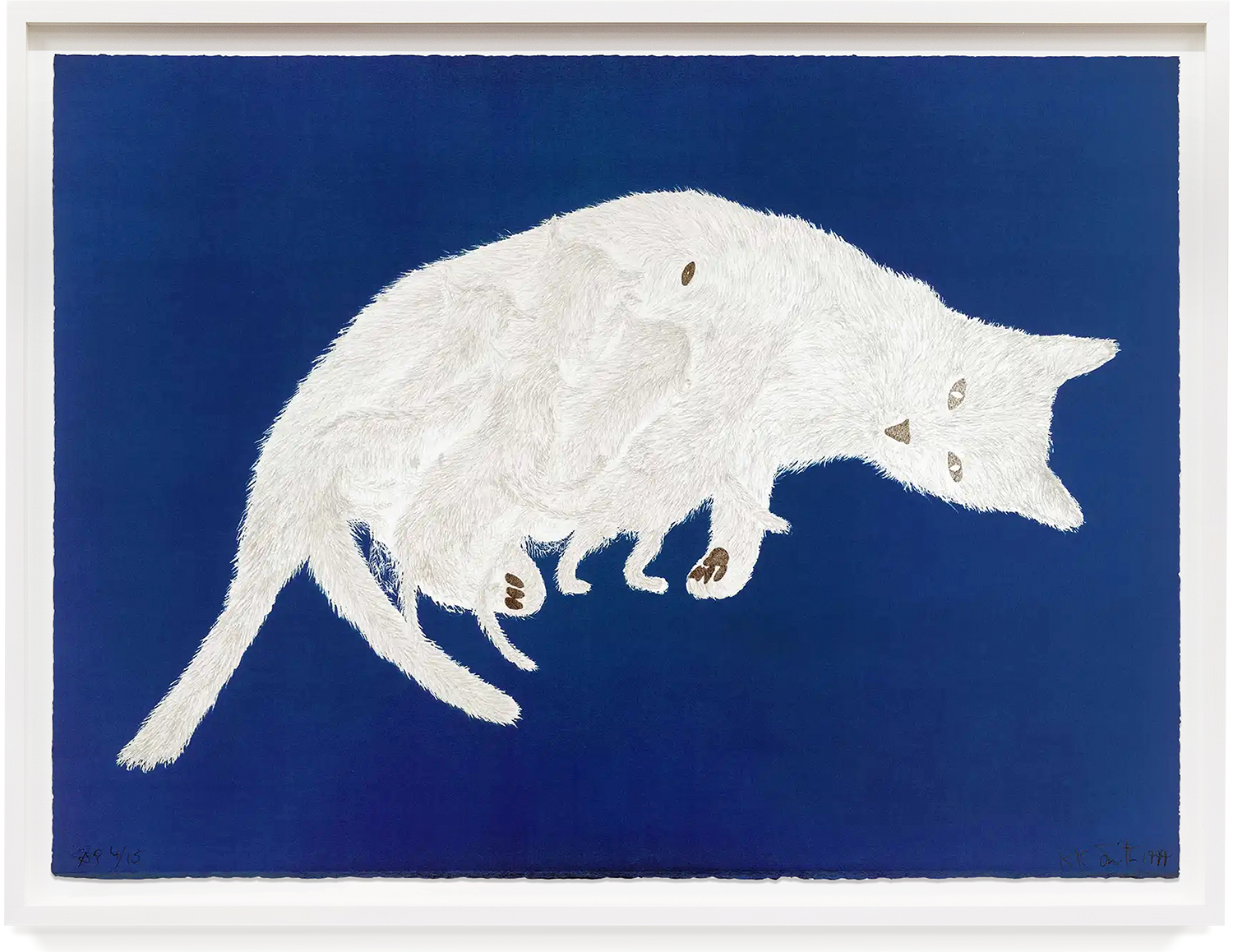 Kiki Smith Litter (Fireplace Editions), 1999 Lithograph with gilding 22 x 30 inches (55.9 x 76.2 cm) Edition 48 of 50