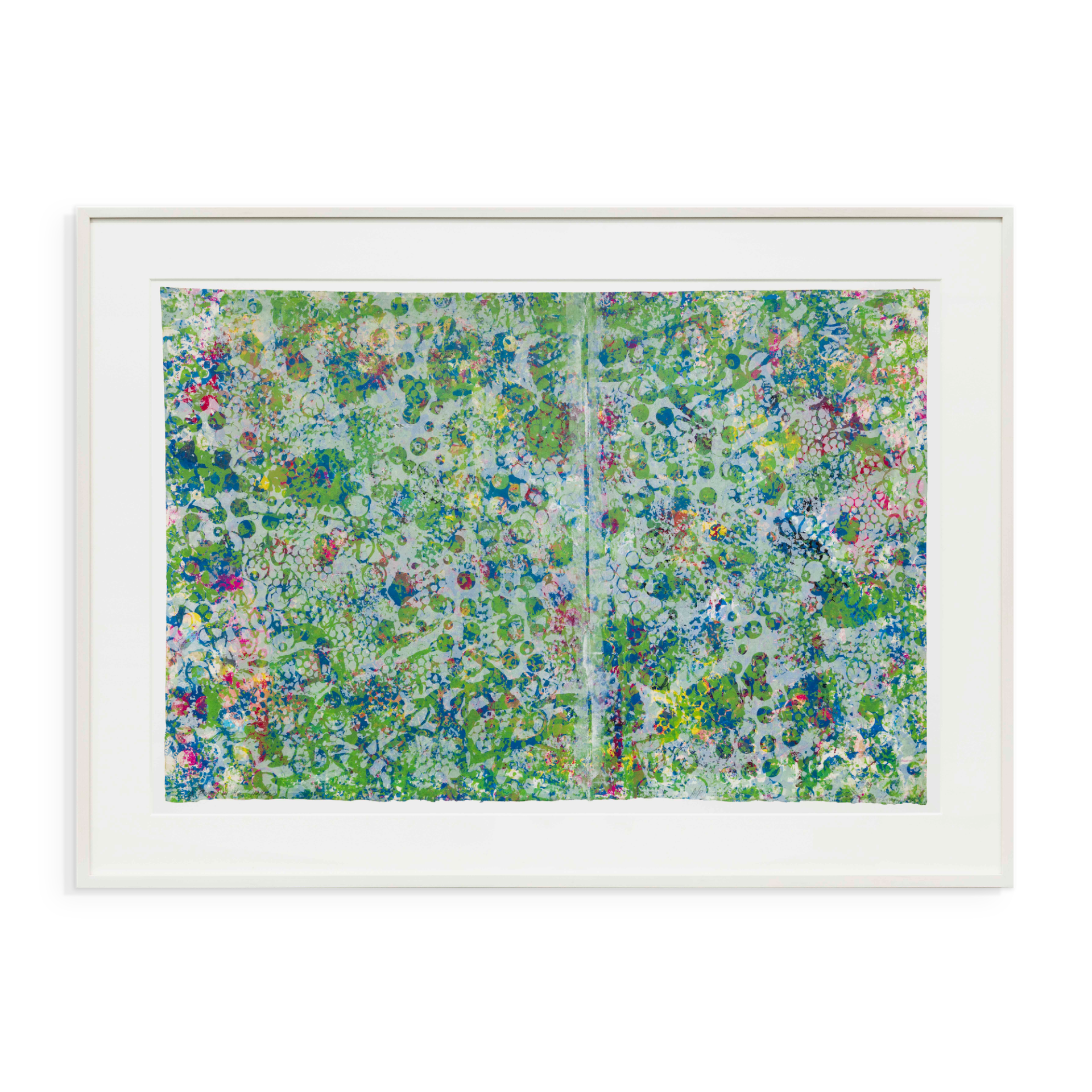 Sam Gilliam A Fog in the Hollow, 1974 Silkscreen Paper Dimensions: 25 3/4 x 38 3/4 inches (61 x 91.4 cm) Edition of 20